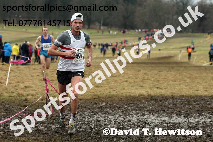 Senior men, 2018 Northern Cross Country Champs., Harewood House, Leeds. Photo: David T. Hewitson/Sports for All Pics